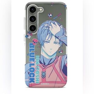 Soda Blue Lock anime transparent phone case for  Samsung Galaxy S 23 Plus